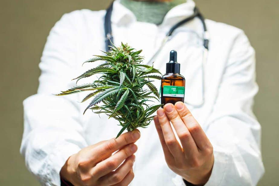 doctor with medical marijuana