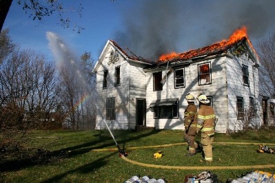 home after electrical fire