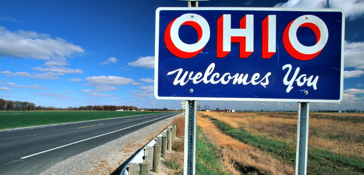 Ohio welcome sign Ohio welcome sign