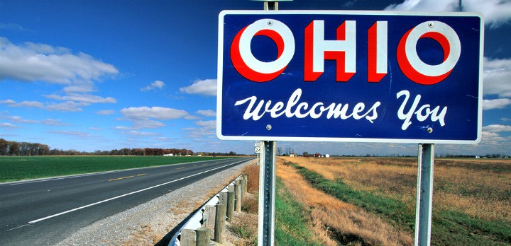 Ohio welcome sign