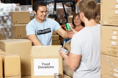 food distribution volunteers